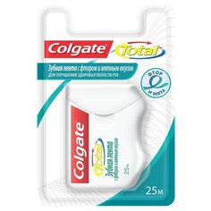 Зубная лента Colgate Total с фтором и мятным вкусом, 25м