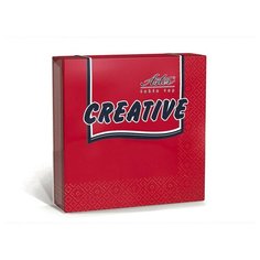 Салфетки ASTER Creative 3сл.24х24 красные 20шт./уп. 3 шт.
