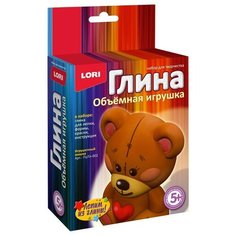 Набор для творчества игрушка из глины Игрушечный мишка, Пз/Гл-002 3 шт. Lori