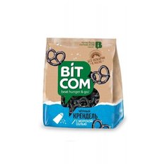 Сушки Крендель чёрный с морской солью Bitcom, 130г 5 шт.