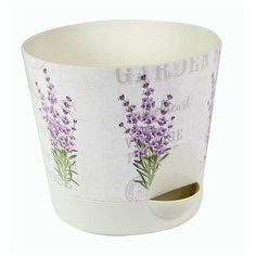 Кашпо НИКА деко D120мм 0,8л с прикорневым поливом М 3076 3 шт. Idea (М Пластика)