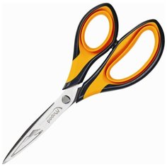 Ножницы Maped 180 мм с двойным мягким покрытием колец, цв.оранж/черн