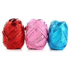 Набор рафии метал. 15ммx10м.,3шт/уп, цвета в ассортименте,57928 Veld Co