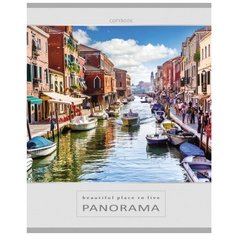 Тетрадь общая А5 60л клетка,скрепка,обл.карт.незабываемые города 60-0372 10 шт. Проф Пресс