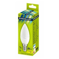 Лампа светодиодная Ergolux LED-C35-7W-E14-3K,Свеча 7Вт,E14,3000K 12134 3 шт.