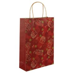 Пакет подарочный Крафт Сумка 25x8.5x34.5 см,23738 5 шт. Veld Co