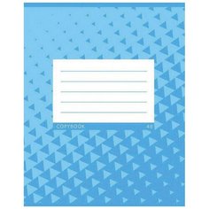 Тетрадь общая А5 36л клетка,скреп,мел.обл.офс2 голубые узоры 36-4057 15 шт. Проф Пресс