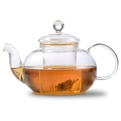 Чайник заварочный 700мл стекл. Липовый цвет со стеклянным ситом (TP076) Tim A