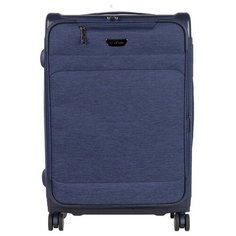 Чемодан тканевы Р1930 (2-ой) синий (24) средний облегченный Polar