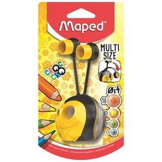 Точилка Maped CROC CROC UNIVERSAL 2 отв. на 4 разм. каранд., с конт.,блист 2 шт.