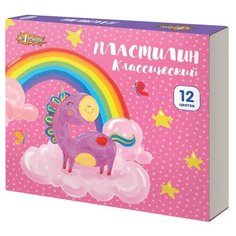 Пластилин №1 School Волшебный единорог 12 цв., 15 гр 5 шт.