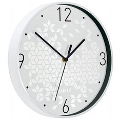 Часы настенные WOW, белые арт.90150001 Leitz