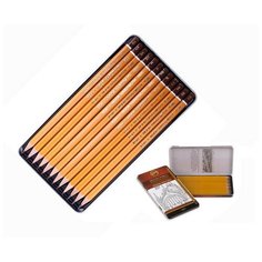 Карандаш чернографитный KOH-I-NOOR 1502/III 5B-5H 12шт./наб.,б/ласт, Чехия