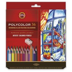 Карандаши цветные художественные POLYCOLOR 3835, 36цв, 3835036007KZ(Д) Koh I Noor