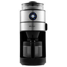 Кофеварка капельная Kitfort 716-КТ, 680-820 Вт, 0.75 л, сталь/черный