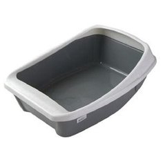 Лоток -туалет для кошек сибирская кошка евро с бортиком 4607109232668