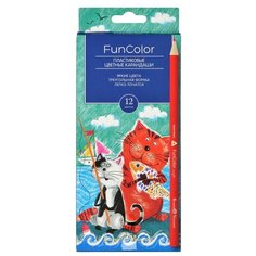 Карандаши цветные 12 цв. FUNCOLOR пластиковые, 30-0060-1 3 шт. Bruno Visconti