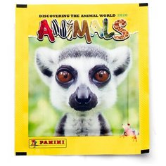 Наклейки ANIMALS 2020/ зоопланета 2020 4 шт. Panini