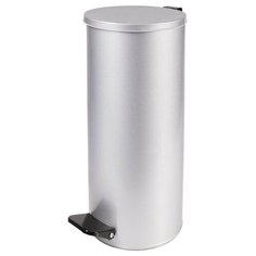 Урна с педалью стальная, серый, 300х710мм, объем 50л ТИТАН