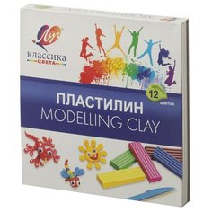 Пластилин Луч Классика 12цв 240гр,со стеком 4 шт.
