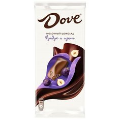 Шоколад Dove молочный шоколад фундук изюм, 90 г 2 шт.