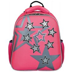 Ранец №1School Basic Звезды 2 отд., эргоном. Спинка