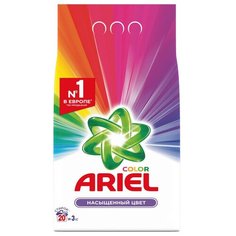 Порошок стиральный Ariel Аква Пудра Color автомат 3кг д/цветного белья