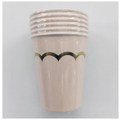 Стакан бумажный Золотая волна розовый 270мл 6шт/уп 115610 2 шт. Веселый хоровод