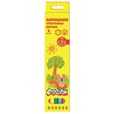 Карандаш цветные Каляка-Маляка 6 цв. трехгран 5 шт.