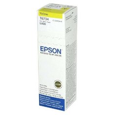 Контейнер с чернилами Epson T6734 C13T67344A жел. для L800
