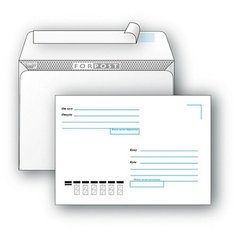 Конверты Куда-Кому С6 стрип ForPost 114х162 1000шт/уп/1304 Packpost