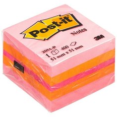 Стикеры Post-it миникуб 2051-Р 51х51 розовый 400л 2 шт.