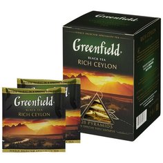 Чай Greenfield Rich Ceylon черн. пирамидки фольгир. 20 пак/уп 0898-08 2 шт.