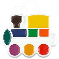 Краски акварельные Кроха Паровозик Луч 9 цв. без кист.,11С 683-08 4 шт.