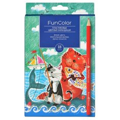 Карандаши цветные 18 цв. FUNCOLOR пластиковые, 30-0061-1 2 шт. Bruno Visconti