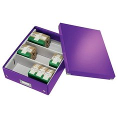 Короб органайзер Leitz Click & Store, М, фиолетовый