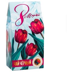 Чай в домике 8 Марта, тюльпаны, 50 г 5186262 3 шт. Фабрика Счастья