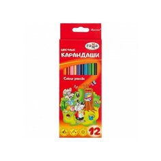 Карандаши цветные 12цв 3-гран, Гамма Мультики 050918_07 3 шт. Gamma