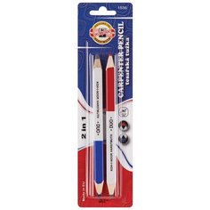 Карандаш чернографитный столярный двойной KOH-I-NOOR duo 1536 KIN 2шт/бл Че 2 шт.