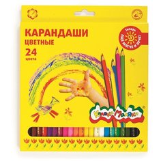 Карандаш цветные Каляка-Маляка 24 цв. шестигр 2 шт.