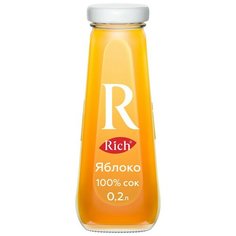 Сок Rich яблоко стекл. бут. 0,2л 12 шт/уп