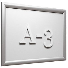 Рамка А3 Attache, алюм.клик-профиль 25 мм, настенная