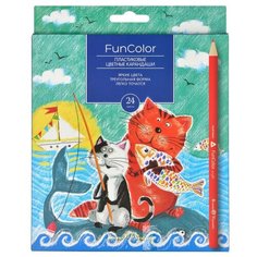 Карандаши цветные 24 цв. FUNCOLOR пластиковые, 30-0062-1 2 шт. Bruno Visconti