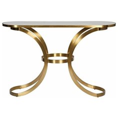 Консоль со стеклянной столешницей под мрамор Размер: 129*85*40 см Garda Decor