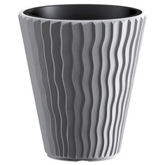 Кашпо Prosperplast напольное Sandy, 39х43,6 см серый
