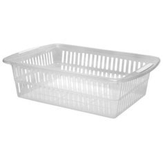 Корзина универсальная 46x31x13,5 см прозрачная Plast Team
