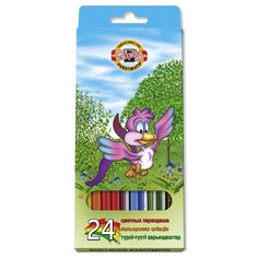 Карандаши цветные 24цв 6-гран Koh-I-Noor 3554 2 шт.