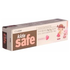 CJ Lion Зубная паста детская "Клубника" Kids safe, 90 г