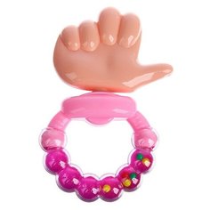 Крошка Я Погремушка кольцо «Лайк», цвета микс