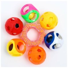 Крошка Я Погремушка-браслет «На ручку № 7», цвета микс